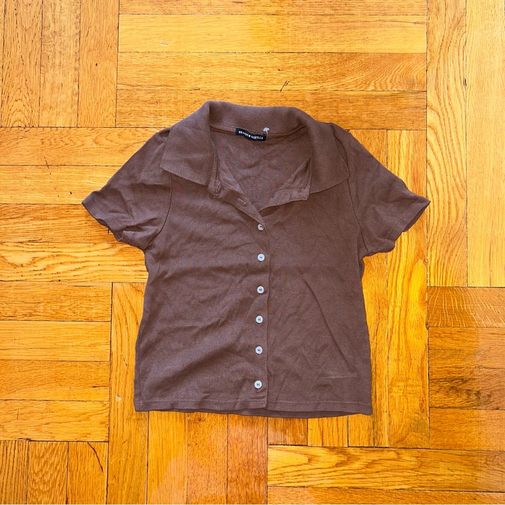 Brandy Melville Brown Crop Top